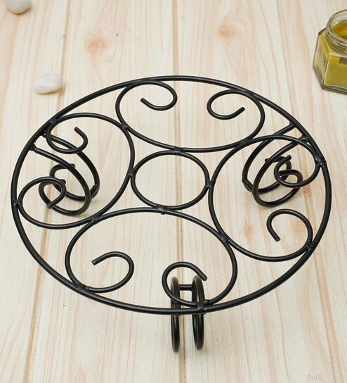 Black Metal (Set of 2) Plant Stands