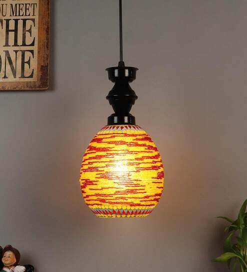 Weda Black Metal Hanging Light