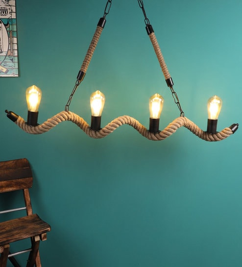 Miu Black Metal Hanging Light by Foziq