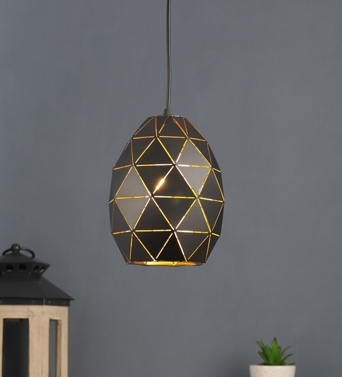 Black Metal Single Hanging Lights