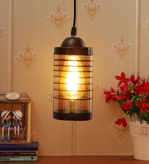 Black Metal Single Hanging Light