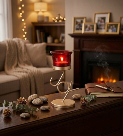 Black Metal Tealight Candle Holder
