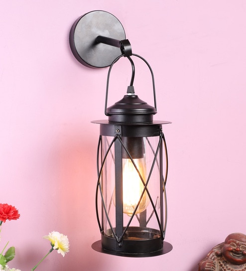 Metal Novelty Wall Light (Black)