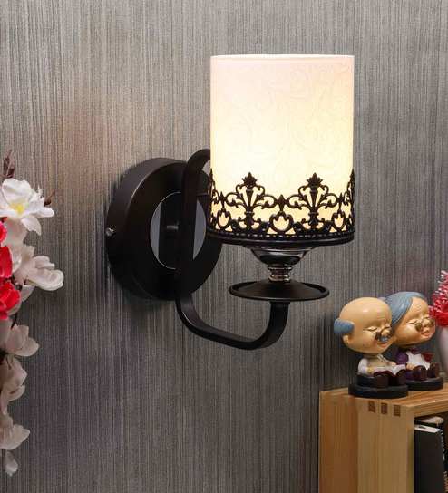 Black Metal Wall Light