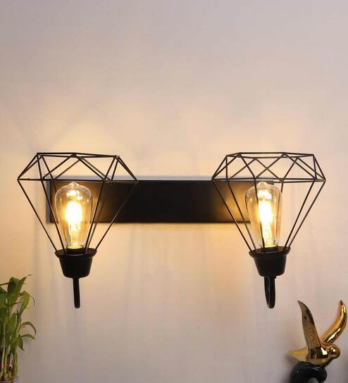 Trieste Black Metal Wall Sconces by Foziq