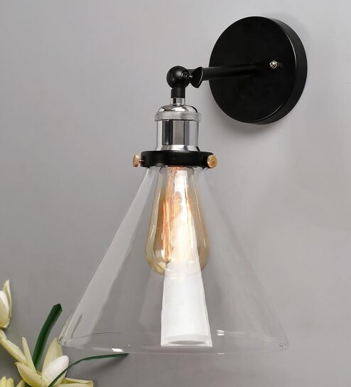 Hertz Black Metal Wall Sconces