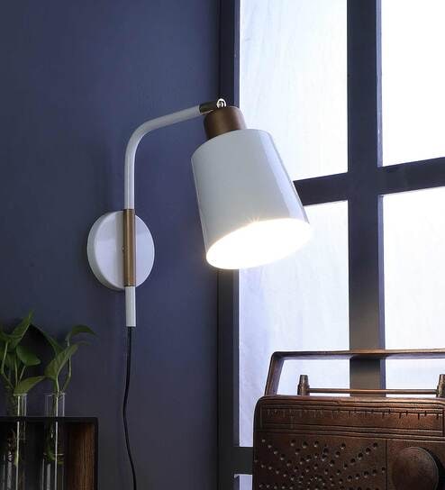 Siena White Metal Wall Sconces