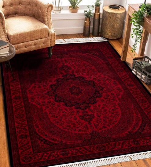 Black Persian 3x5 Feet Machine Made Carpet