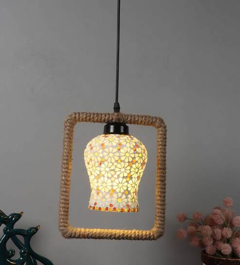 Erina Black PVC Hanging Light