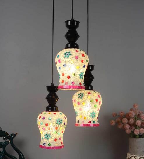 Titan Black PVC Cluster Hanging Light