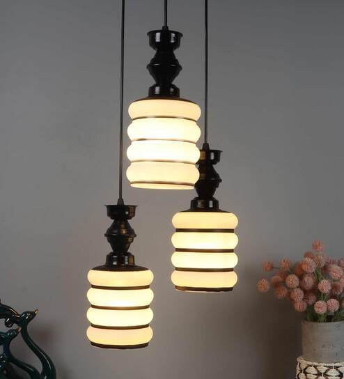 Zrokena Black PVC Cluster Hanging Light