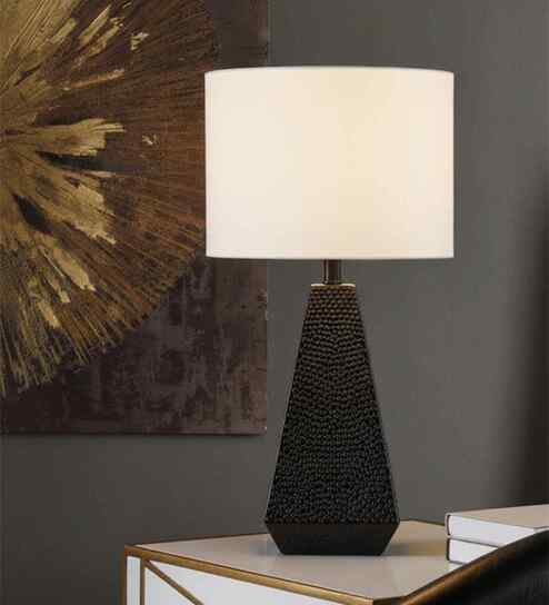 Black Resin Noir Prestige Luxe Table Lamp