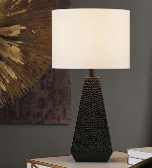 Black Resin Noir Prestige Luxe Table Lamp