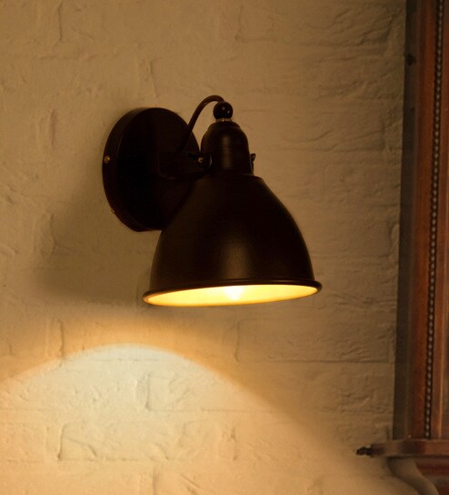 Black Steel Wall Light By Fos Lighting