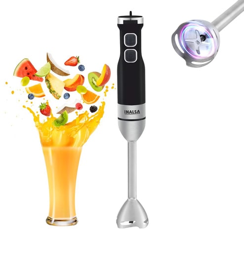 Black Stainless Steel Hand Blender