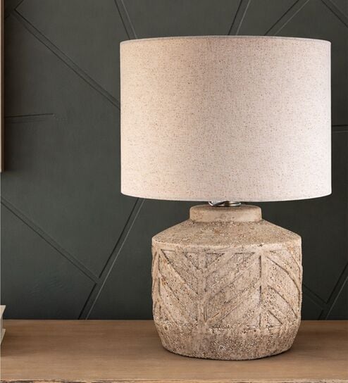 Black Terra cotta Terra Royale Luxe Table Lamp