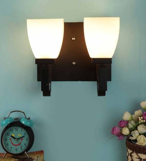 Castries Black Wood Wall Sconces