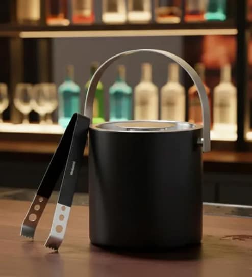 304 Food Grade Stainless Steel Ice Bucket with Tong
