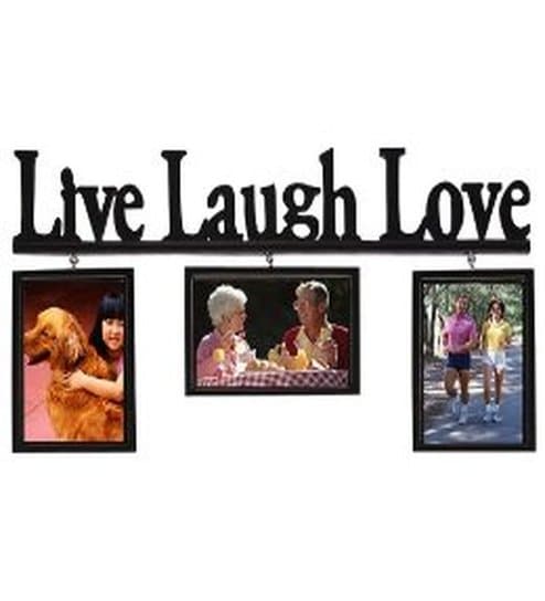 Buy Blacksmith Live, Laugh, Love Black Photo Frame - 3 Frames ... - Blacksmith Live, Laugh, Love Black Photo Frame - 3 Frames