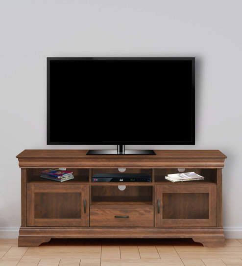 Buy Blak Tv Unit In Walnut Colour By Home Online Traditional Tv