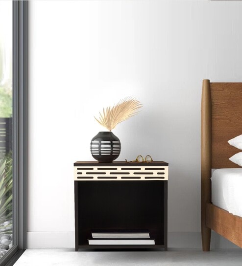 Blaze Bedside Table In Wenge Finish