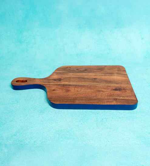 Blue & Brown Acacia Wood  Chopping Board