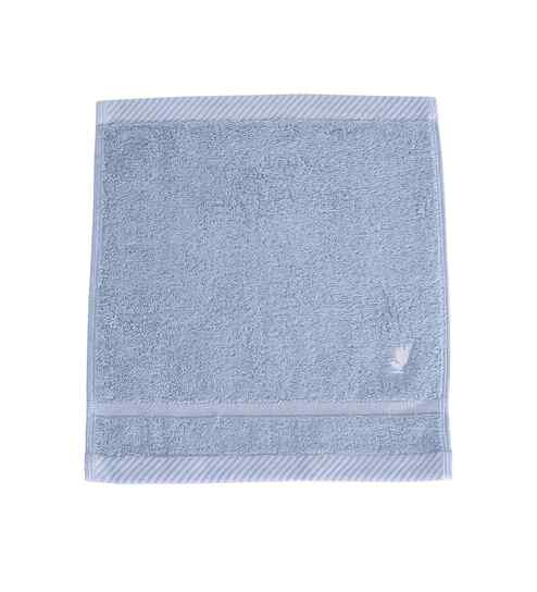 Blue Bamboo Cotton Solid 650 GSM Face Towel Set (4Pc)