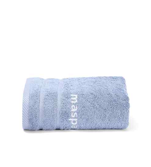 Blue Bamboo Cotton Solid 650 GSM Hand Towel (1Pc)