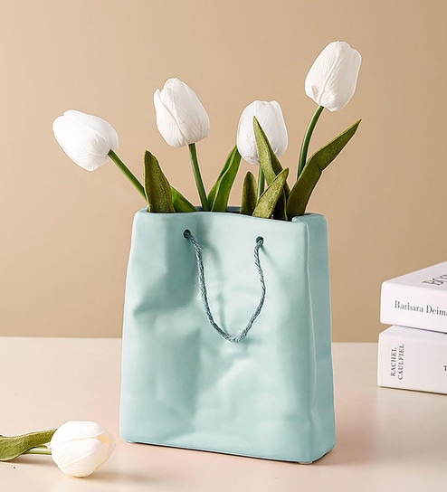Blue Ceramic Table Vase by Art Street