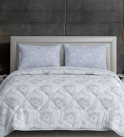 Blue Cotton Heavy Winter 210TC Printed Double 400GSM Comforter