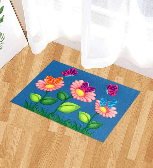 Buy Blue Nylon Kids Floor Mat By Status Online Kids Floor Mats