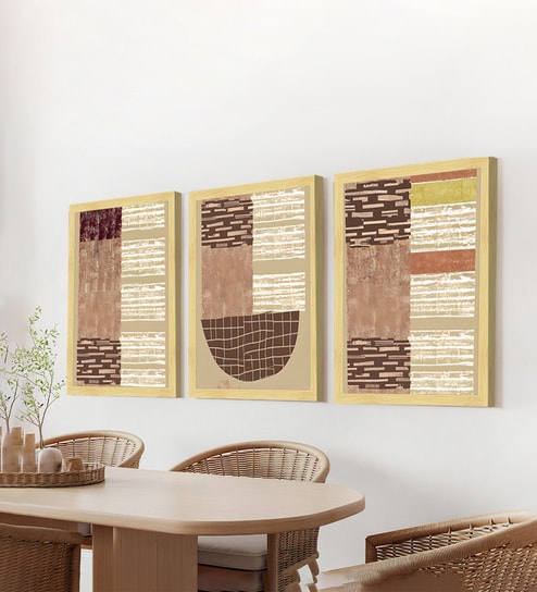 art street Modern Geometric Wall Art Framed Set of 3-picture-38