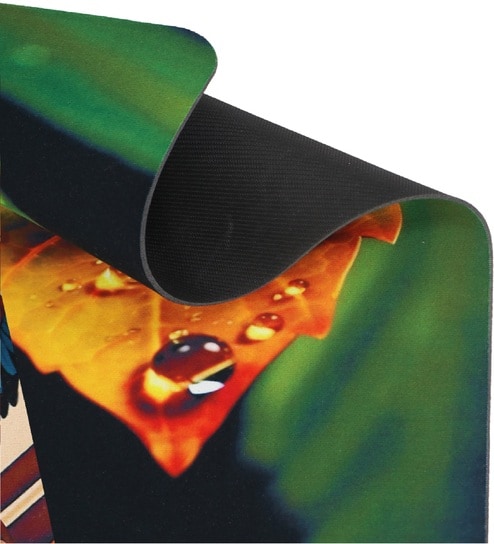 Leaf Printed Rubber 22x14 Inches Anti Skid Bath Mat