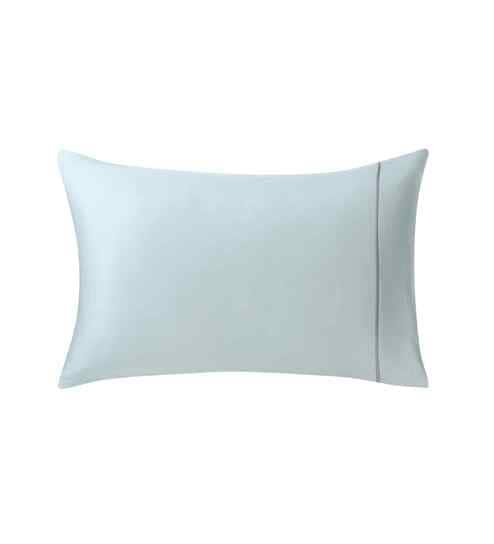 Blue Solid 300 TC Cotton 2 Pillow Cover Set