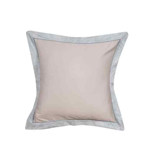 Blue Solid 400 TC Cotton 2 Pillow Case Euro Set