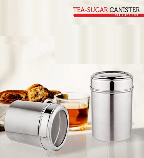 Blue Stainless Steel (Set of 1) Storage Container