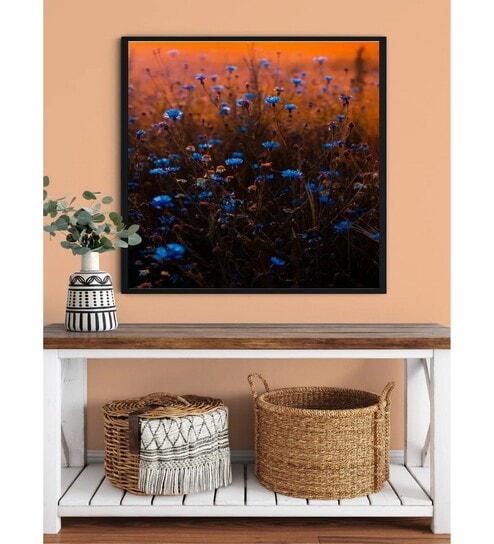 Blue wildflower field PAINTING