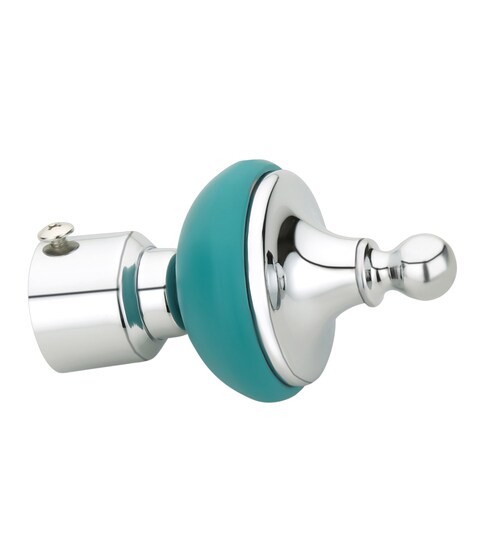 Buy Blue Zinc Stainless Steel Curtain Brackets With Support