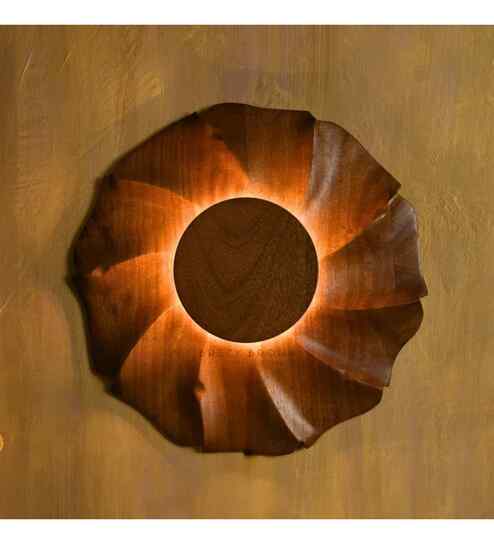 Bluma Wall Light Walnut Finish