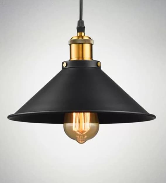 Buy Delight Black Aluminium Single Hanging Light by Smartway Lighting