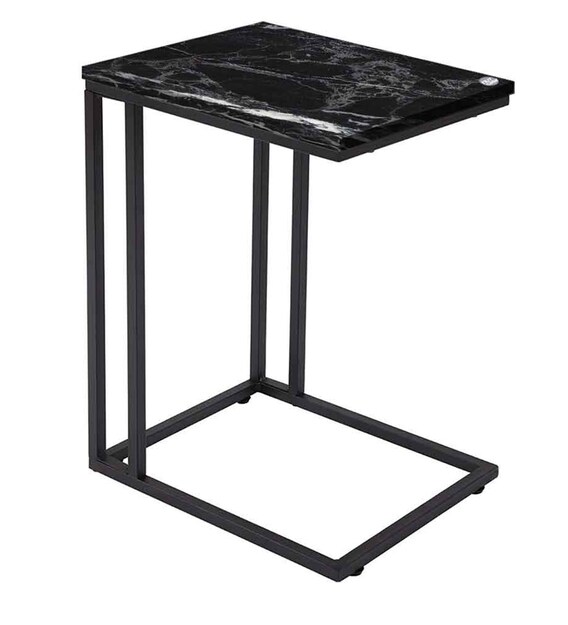 Buy Black Marble Print C End Table in Brown Colour by Nutcase Online