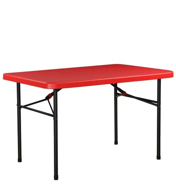 Buy Blow Moulded Swiss Buffet Table in Red Colour by Supreme Online