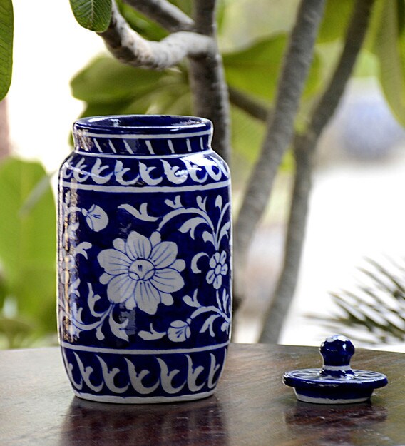 Buy 500ml Ceramic Canister By Blue Decor Online Canisters