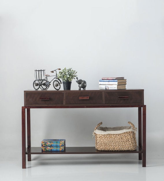 Buy Blume Console Table By Durian Online Industrial Console Tables Tables Furniture Pepperfry Product