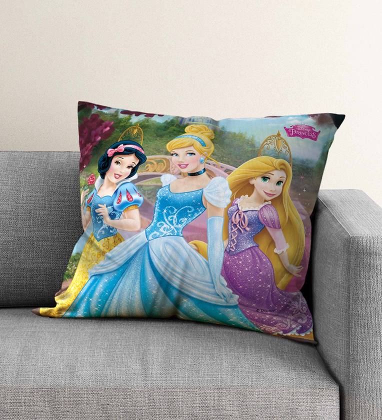 Buy Blue Disney Princess Kids Cushion Cover by Disney Online ...