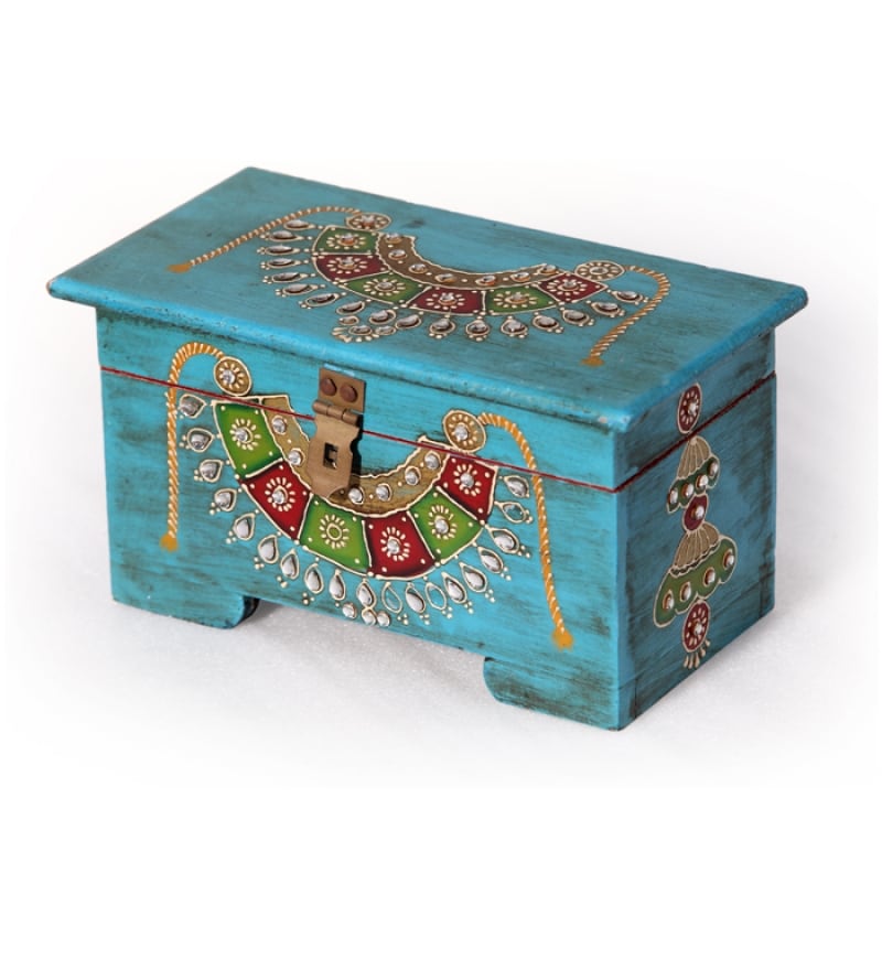 Market Finds Blue Jewelry Box by Market Finds Online Accessory Boxes