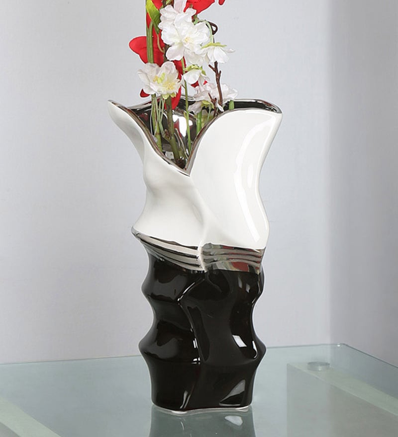 Buy Black White Abstract Noir Blanc Small Ceramic Vase By Home