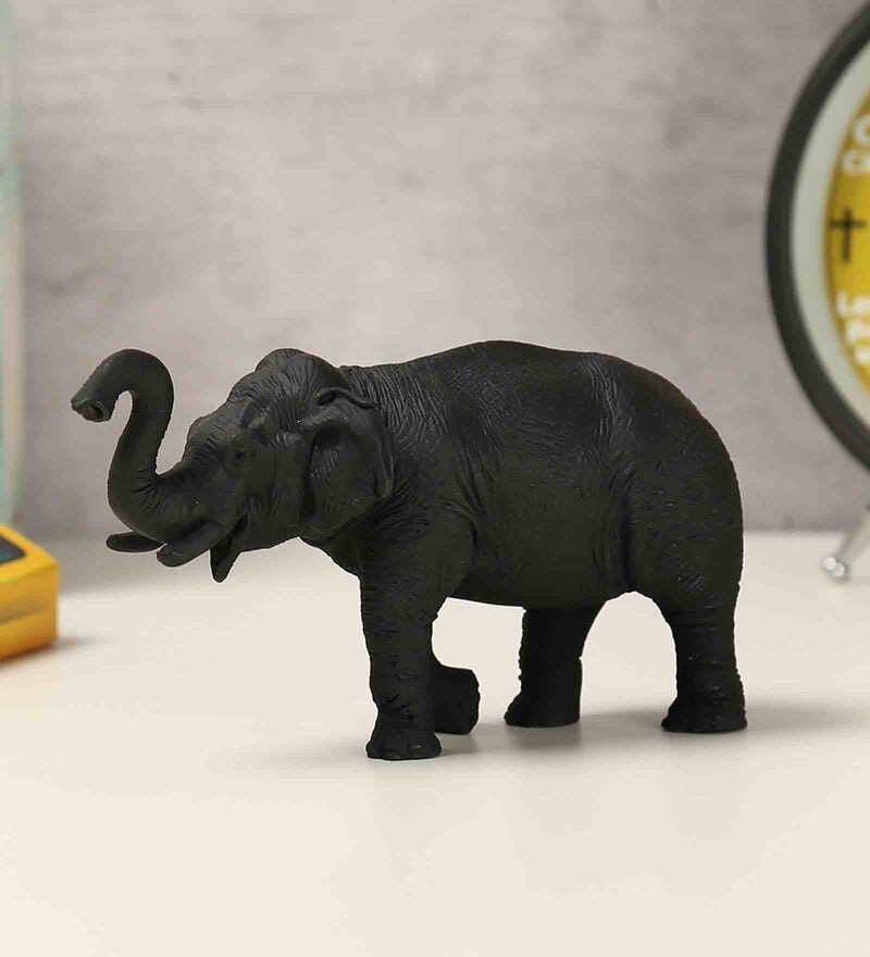 Buy Black Polyresin Baby Tusker Figurine India Circus By Krsnaa Mehta ...