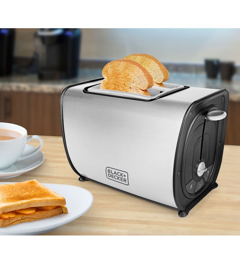 Buy Black and Decker 2 Slices Stainless Grey PopUp Toaster Online