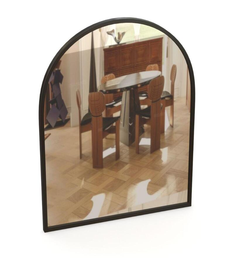 Buy Black Arch D shape Wall Mirror by Casagold Online Wall Mirrors